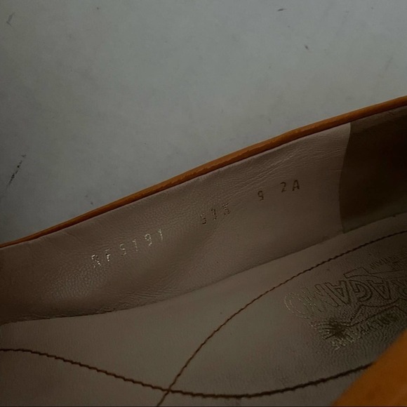 Ferragamo Varina Flat Apricot Patent Leather - Picture 15 of 15